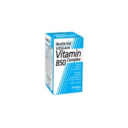 Health Aid Vitamin B 50 Complex Συμπλήρωμα Διατροφής Για Υγιές Νευρικό Σύστημα & Σωστό Μεταβολισμό Βραδείας Αποδέσμευσης 30 κάψουλες