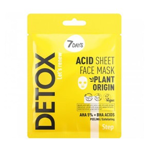 7Days Detox Acid Sheet Face Mask Step 1-Μάσκα για 