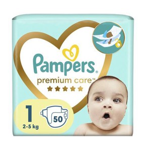 Pampers Diapers Premium Care Size 1 Newborn 2-5 kg