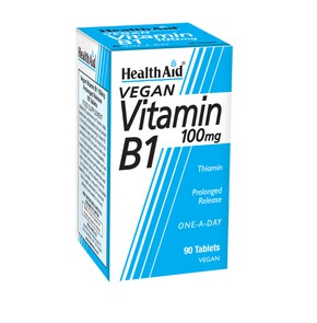 Health Aid Βιταμίνη B1 100mg για Νευρικό & Καρδιαγ