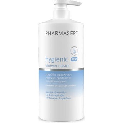 PHARMASEPT Hygienic Shower Cream Κρεμώδες Αφρόλουτρο Για Σώμα Πρόσωπο & Ευαίσθητη Περιοχή 1000 ml