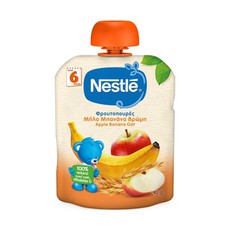 Nestle Φρουτόκρεμα NaturNes Μπανάνα, Μήλο & Βρώμη 