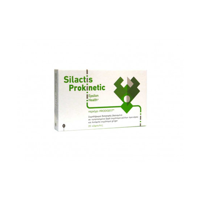 EPSILON HEALTH Silactis Prokinetic Herbal Nutrition Supplement For The Treatment Of Indigestion & Nausea x20 Capsules