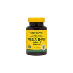 Natures Plus Mega B-100 Nutritional Supplement With Vitamin B 100 60 tablets