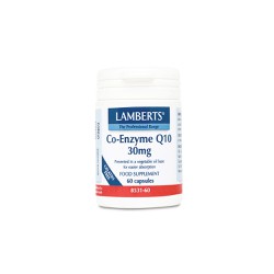 Lamberts Co-Enzyme Q10 30mg Coenzyme Q10 With Unique Beneficial Properties For The Heart 60 capsules