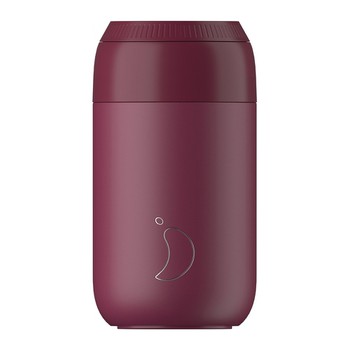 CHILLYS SERIES 2 COFFEE CUP PLUM RED 340ML