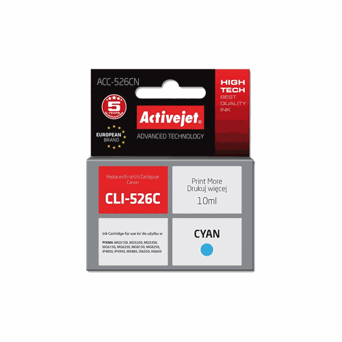 ACTIVE JET  INK ΣΥΜΒΑΤΟ ΜΕ CANON ACC-526CN #CLI-52