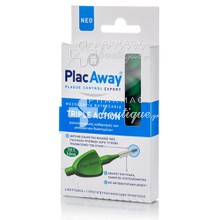 Plac Away Triple Action - Μεσοδόντια Βουρτσάκια ISO 5 (0.8mm) - Πράσινο, 6τμχ.