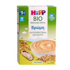 Hipp Bio Κρέμα Χωρίς Γάλα με Βρώμη, από τον 5ο Μήν