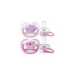 Philips Avent Ultra Air Happy Silicone Pacifier 0-6m 2 τεμάχια