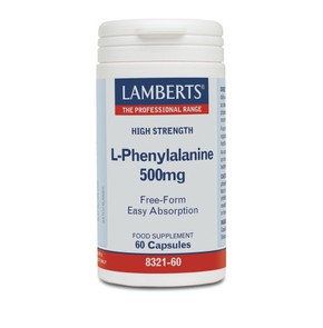 Lamberts L-Phenylalanine 500mg, 60caps (8321-60)