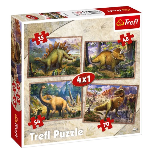 Puzzle Dinosauri 4 U 1