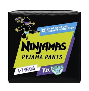 Pampers Ninjamas Pyjama Pants for Boys 4-7 Years (