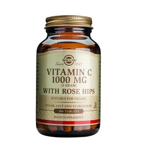 Solgar Vitamin C with Rose Hips 1000mg 100 Tablets