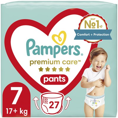 PAMPERS Premium Pants No7 17+kg 27 Tεμάχια