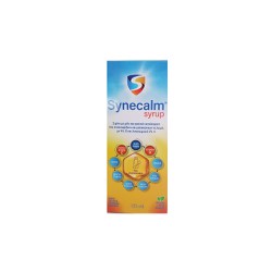 Synecalm Syrup + Liposomal Vit C Σιρόπι Που Μαλακώνει Το Λαιμό Με Βιταμίνη D & Βιταμίνη C 125ml