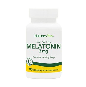 Natures Plus Fast Acting Melatonin 3mg with B6  (5