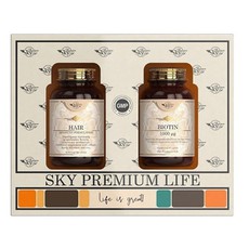 Sky Premium Life PROMO PACK Hair 60tabs & Biotin 1