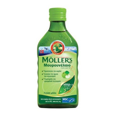 MOLLER'S Cod liver oil Syrup With Green Apple Flavor 250ml