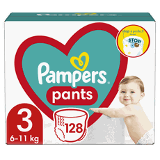Pampers MEGA PACK Pants No 3 (6-11kg) Πάνες 128Τμχ