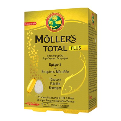 MOLLER'S Total Plus Complete Dietary Supplement 28 + 28 Tablets