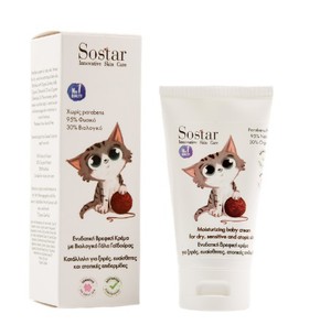 Sostar Moisturizing Baby Cream for Dry, Sensitive,