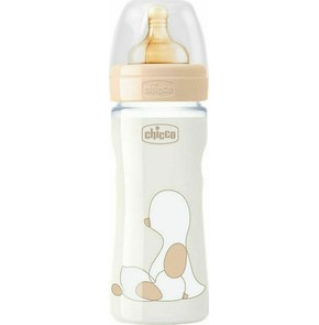 Chicco Original Touch Glass Baby Bottle with Rubbe
