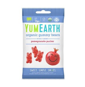 Yumearth Organic Gummy Bear Pomegranate, 12x50gr