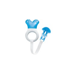 Mam Mini Cooler & Clip Teething Ring 2+ Months Blue 1 piece