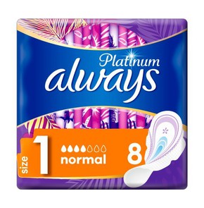 Always Ultra Platinum Normal (Size 1) Sanitary Tow