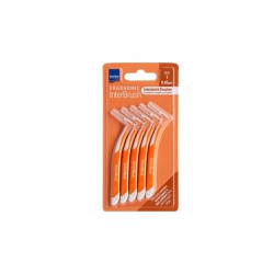 Intermed Ergonomic InterBrush Interdental Brushes With Handle 0.45mm Orange Size 1 5 pieces