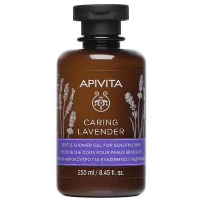 APIVITA Caring Lavender Απαλό Αφρόλουτρο για Ευαίσ