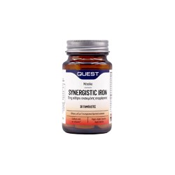 Quest Synergistic Iron 15mg Food Supplement With Iron To Stimulate The Organism & Reduce Fatigue 30 tablets