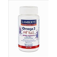 Lamberts Omega 3 For Kids Κάψουλες με γεύση βατόμο