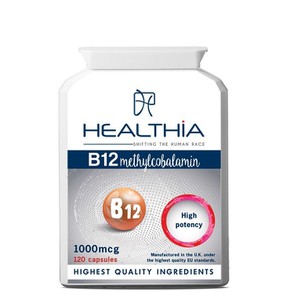 Healthia Β12 Vitamin 1000mcg, 120Tabs