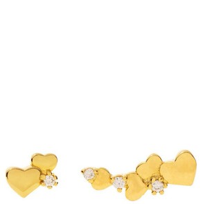 Medisei Dalee Earrings Love Hearts Yellow Gold, 1p