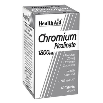 HEALTH AID CHROMIUM PICOLINATE 1800μg 60 TABS