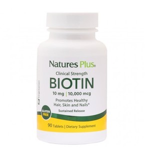Natures Plus Biotin 10mg-Φόρμουλα Ενίσχυσης για Δέ