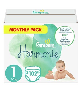 Pampers Harmonie Size. 1 (2kg-5kg) Monthly Pack 10