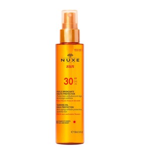 Nuxe Sun Tanning Oil for Face  Body SPF30 150ml 