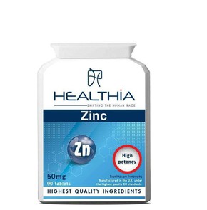 Healthia Zinc 50mg, 90 Tabs