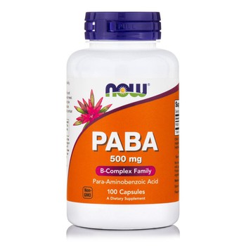 NOW FOODS PABA 500MG 100 CAPS