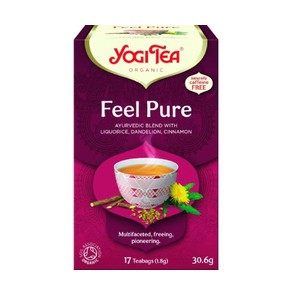 Yogi Tea Feel Pure Τσάι για Αποτοξίνωση, 17 Φακελί