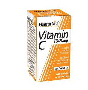 Health Aid Vitamin C 1000mg Βιταμίνη C, 100 Μασώμε