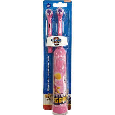 PAW PATROL Electric Toothbrush Ηλεκτρική Oδοντόβουρτσα Για 3+ Χρονών Με 2 Κεφαλές Ροζ