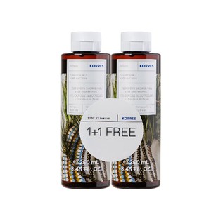 1+1 FREE Korres Forest Cedar Shower Gel, 2x250ml