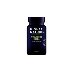 Higher Nature Vitamin D3 2000iu Συμπλήρωμα Διατροφής Με Βιταμίνη D 60 κάψουλες