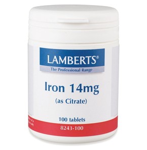 Lamberts Iron 14mg, 100 Tablets