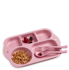 One & Only Baby Tray Food Set Pink, 3pcs