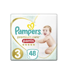 Pampers Premium Care Pants Μέγεθος 3 (6-11kg) 48 Πάνες-Βρακάκι